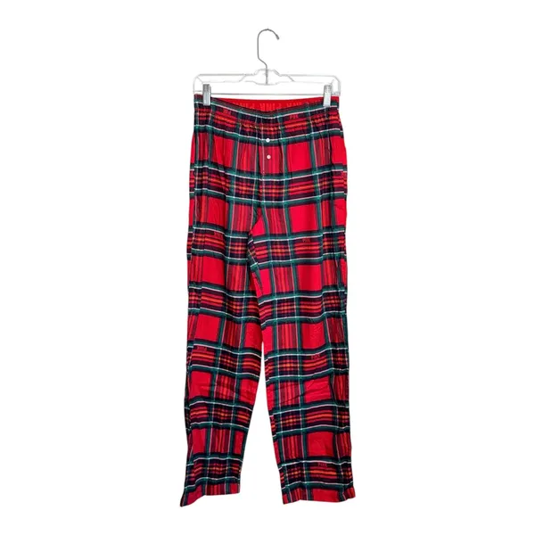 Victoria’s Secret PINK Pajama Pants Red Tartan Plaid Sleepwear - Image 3