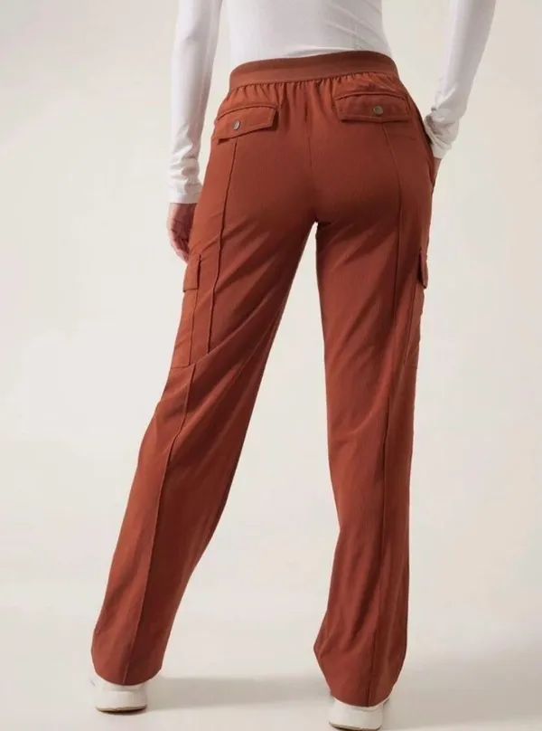 - Vienna Cargo Pant City Stripe Brown Outdoors Travel Hiking Walking - Image 2