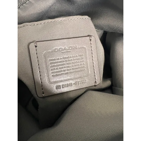 Coach Abby Duffle Gray Pebble Leather Shoulder Crossbody Bag - Image 4