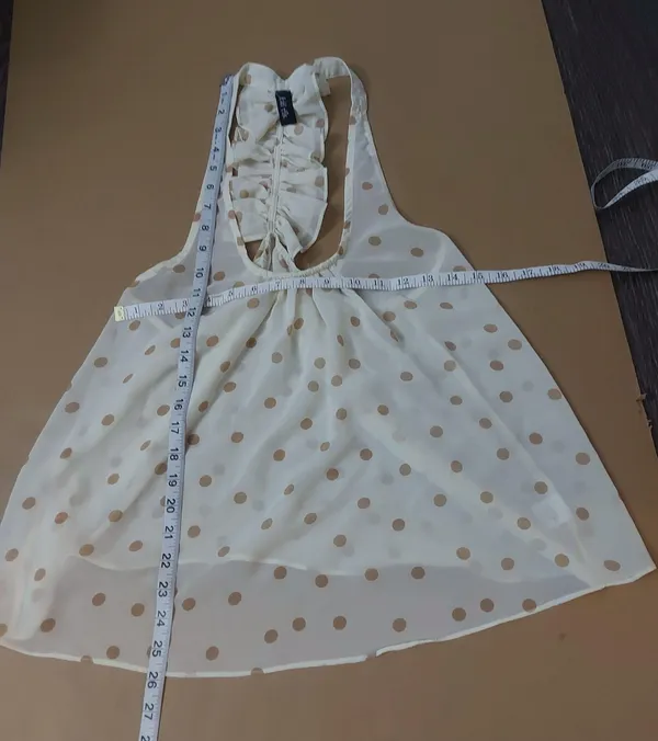 Fa’brik Polka Dot Ruffled Triangle Top - Image 4