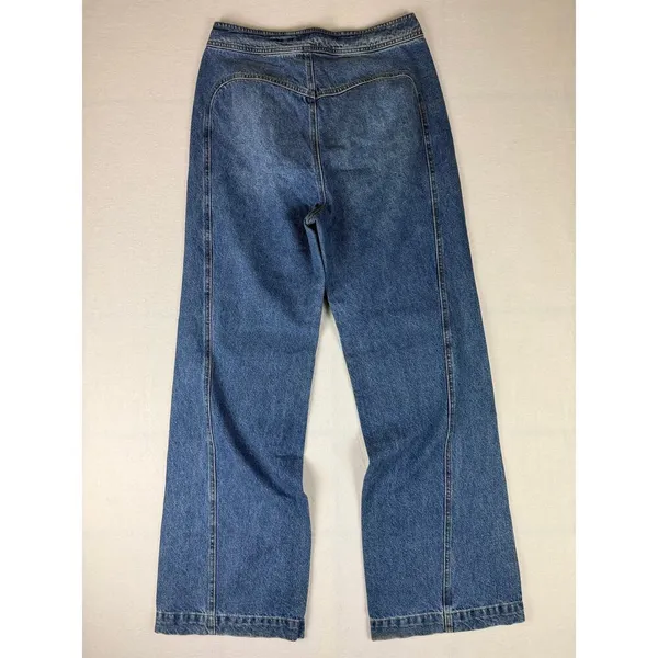 We The Free Free People M Modern Meadow High Rise Wide Leg Denim Pants M - Image 6