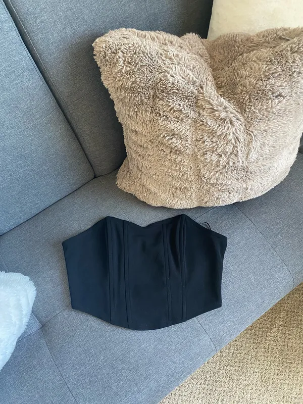 Corset top Black Size M - Image 4