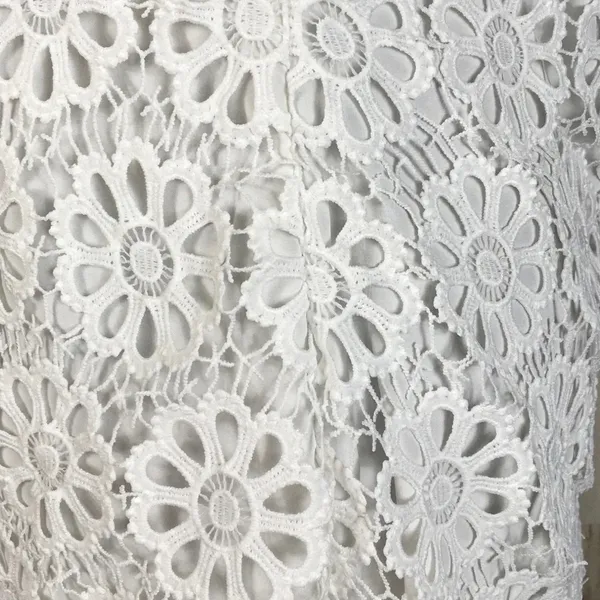 Lovers + Friends Casper White Eyelet Dress Mini L v6x - Image 9