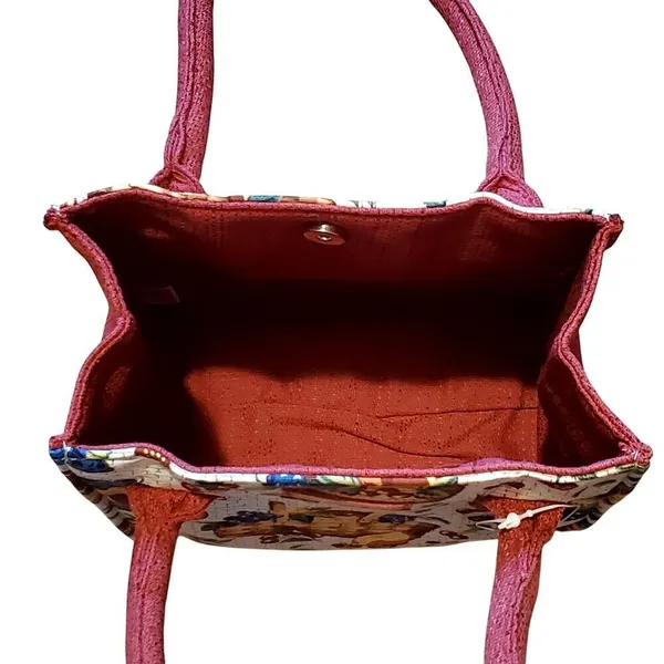 New Longaberger Homestead Collection Fruit Handbag Purse Tote Bag Small - Image 4