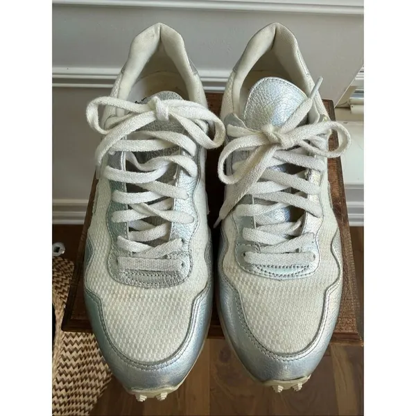 Veja Sdu Hexa White Mesh Silver Metallic Sneakers 9 - Image 3