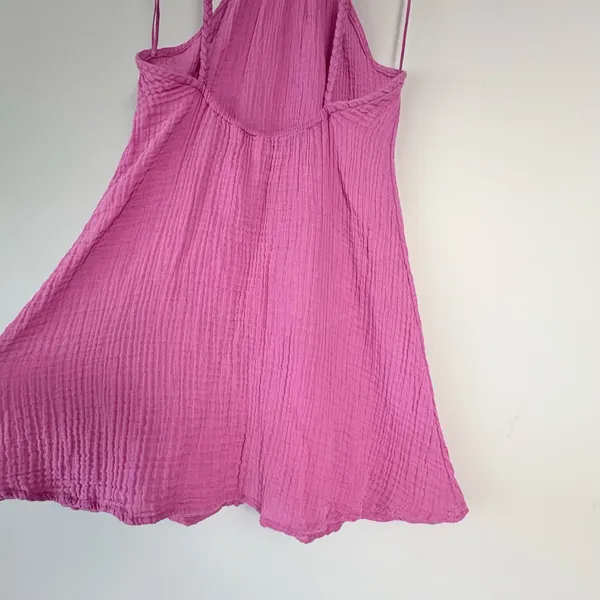 Anthropologie Braided Halter Mini Dress in Pink XS - Image 9