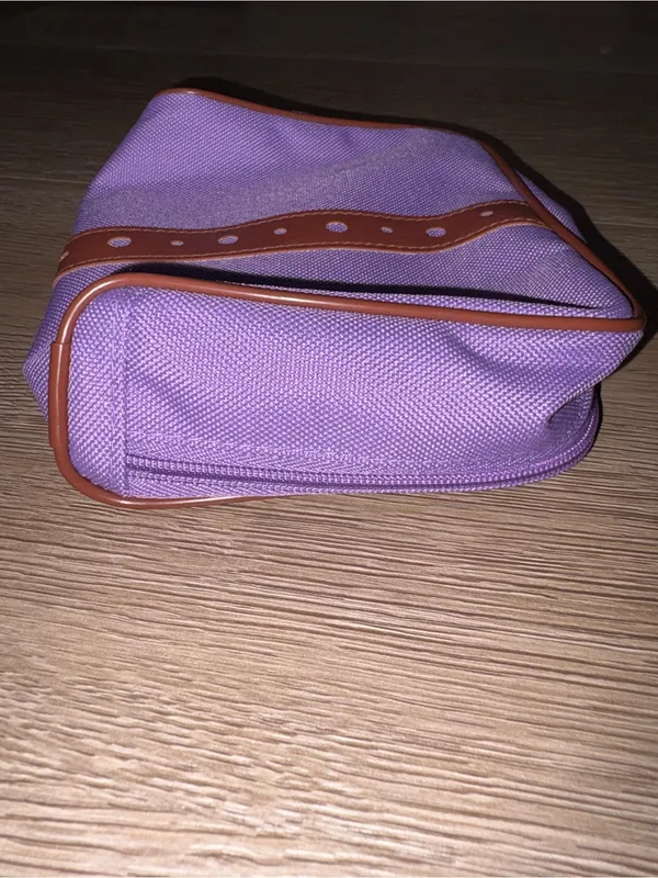 Lancôme Cosmetic Pouch with Brown Trim - Image 5