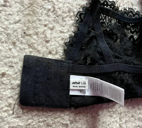Black Lace Bralette - Image 2