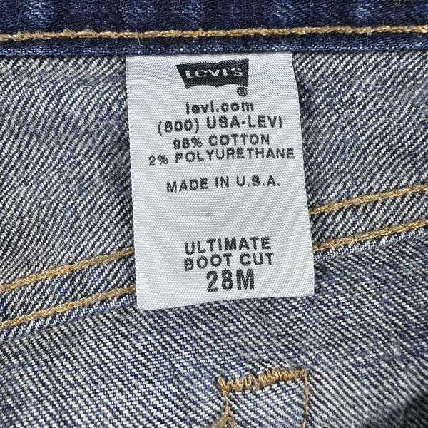Vintage LEVI'S Jeans Womens 28 90's Made in USA Premium Ultimate Bootcut Y2K - Image 5