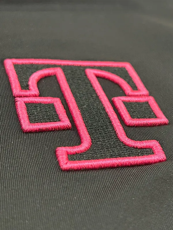 T-Mobile Black & Pink Full Zip Up Reversible Hoodie Sweatshirt Women’s Size L - Image 4