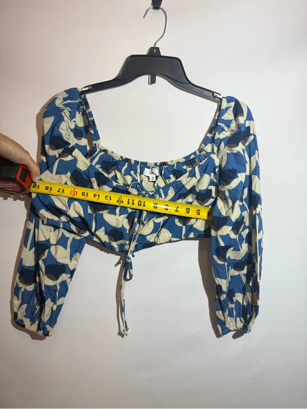 NWT RAHI Lisse Crop Top Boho Leaf Print Festival Blouse Size M Free People - Image 4