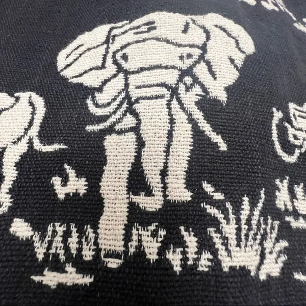 Vintage New Identity Elephant & Giraffe Safari Print Tapestry Jacket - Image 5
