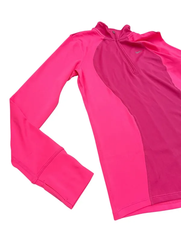 Nike Dri-FIT Running Quarter Zip Pullover Pink Women’s Large Athletic Top - Image 4
