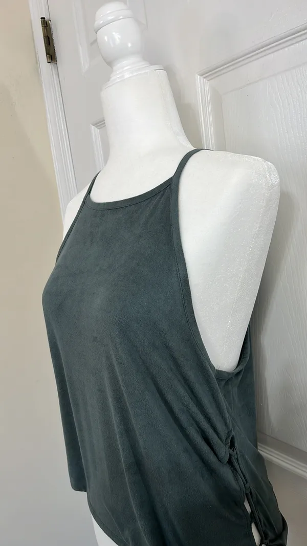 AEO First Essentials Tank With Lace Up, Adjustable Sides - Image 3