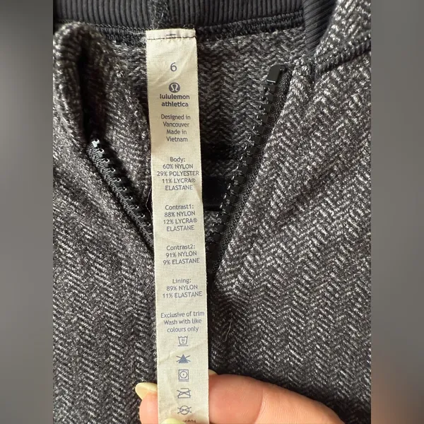 Lululemon Women Size‎ 6 Daily Practice Jacket full zip Hooded athletic jacket - Image 3