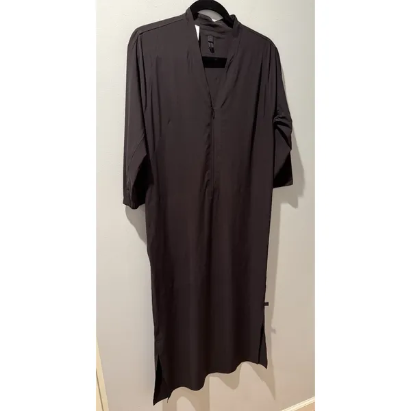 Lululemon The Lab Sarala Dress 3/4 Sleeve Size 8 Black - Image 2
