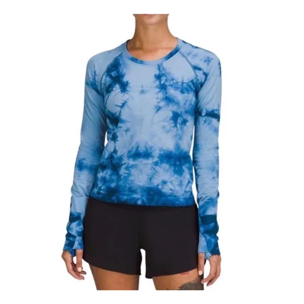 Lululemon Tie Dye Swiftly Tech Longsleeve Race Length Size 6 - Image 2