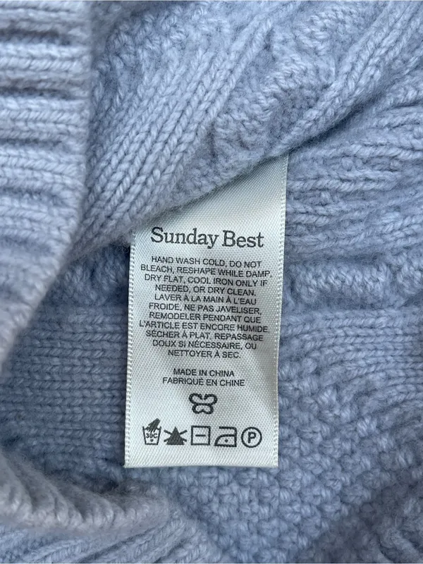 Aritzia Sunday Best Peggy Cropped Sweater grey minimalist coquette romantic 2XS - Image 6