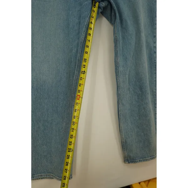 Abercrombie & Fitch The 90s Straight Ultra High Rise Jeans‎ Blue 37/24R New - Image 5