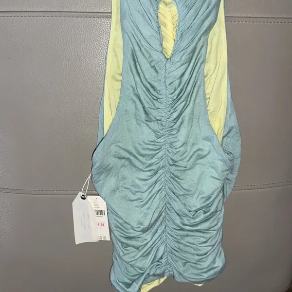 Anthropologie Pilcro‎ NWT Ruched Reversible Tank Top Light Sky Blue XS - Image 9