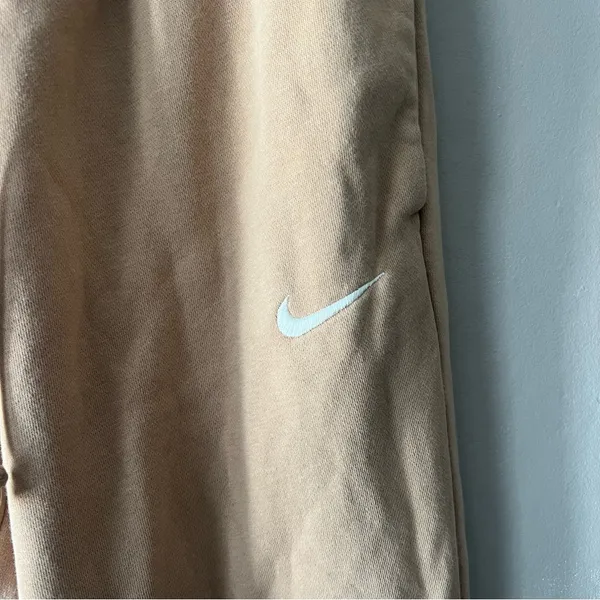 Nike Tan Phoenix Fleece Joggers Size Small - Image 2