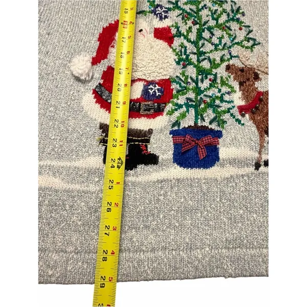 Vtg Design Options Philip & Jane Gordon Womens Christmas Sweater Size M/L Santa - Image 8