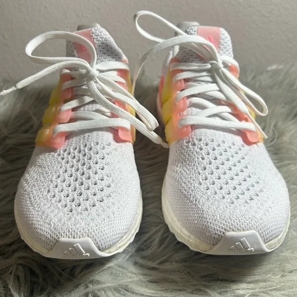 Adidas Ultraboost 5.0 DNA White/Ftwr Beam Pink" Grade School Sneaker Sz 7 - Image 5