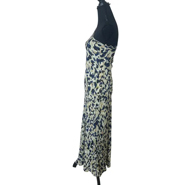 Shona Joy Leopard Chiffon Gown SIZE 4 One Shoulder Dress Formal Designer $480 - Image 9