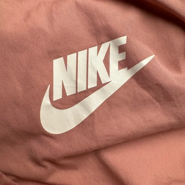 Nike Windrunner Windbreaker Jacket Womens Small‎ Dusty Rose Cream Colorblock Zip - Image 4