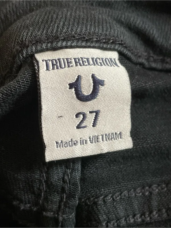 True Religion Becca Mid Rise Bootcut Black Jeans - 27 - Image 6