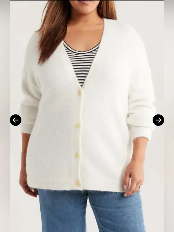 NWT Caslon Alpaca Blend Cardigan size M - Image 5