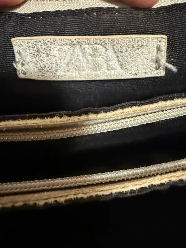 Zara Silver Beaded Clutch - Image 6