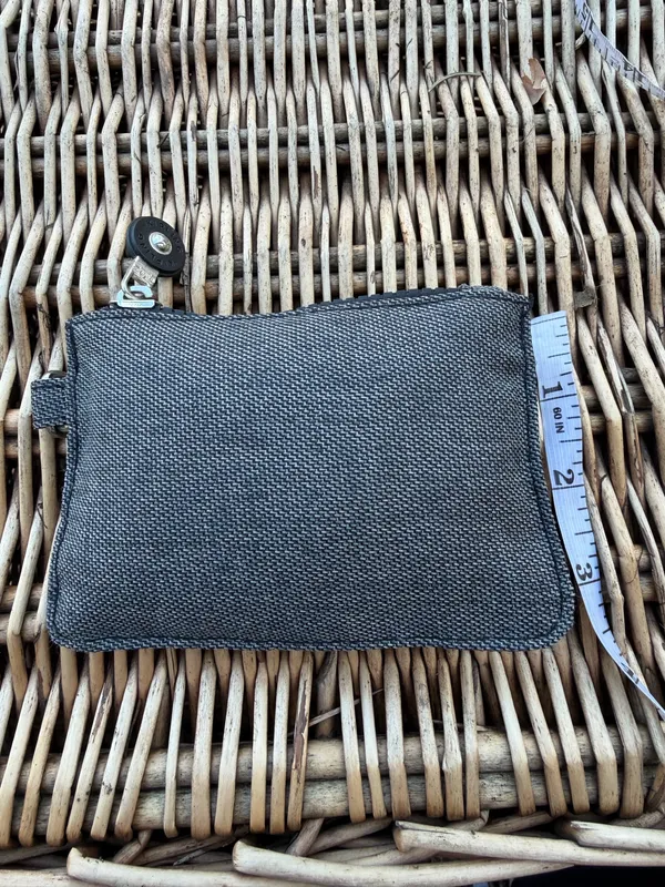 Kipling Marguerite Star Pouch water-repellent nylon round logo patch coin purse small Dark Gray creativity puffer unisex - Image 2