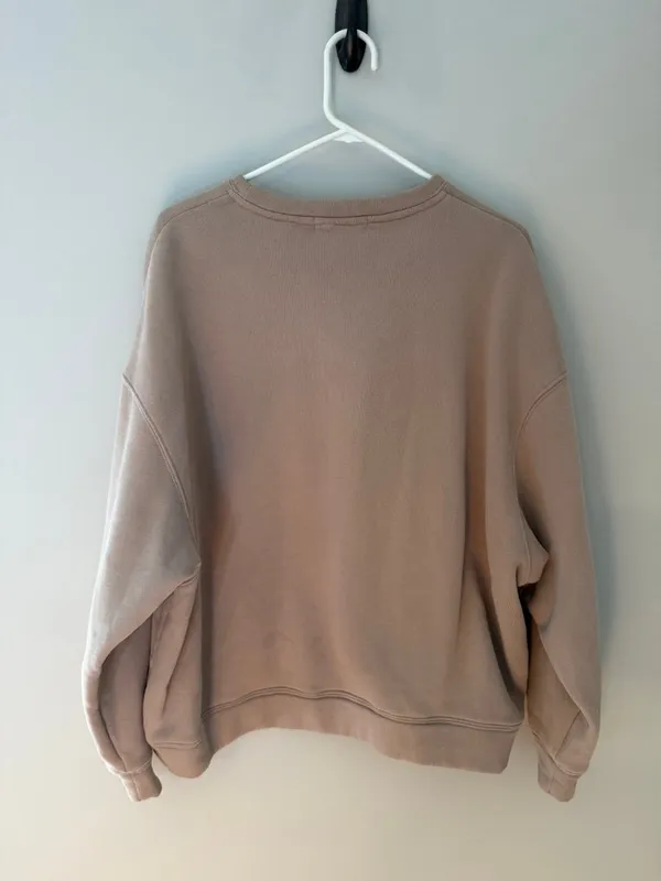 TCEC Oversized Crewneck Sweatshirt Taupe Small - Image 6