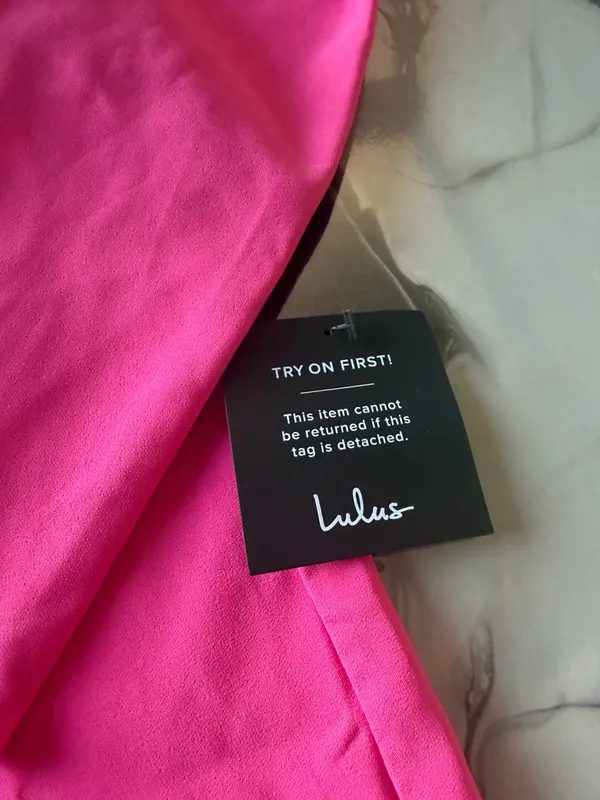 Lulus Romper Blazer Rosa Fucsia con Cinturón Talla XS Nuevo - Image 3