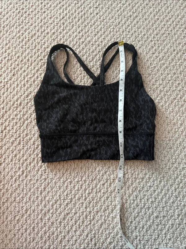 Lululemon Size 2 Energy Athletic Bra Long Line Medium Support Wild Thing Camo - Image 3
