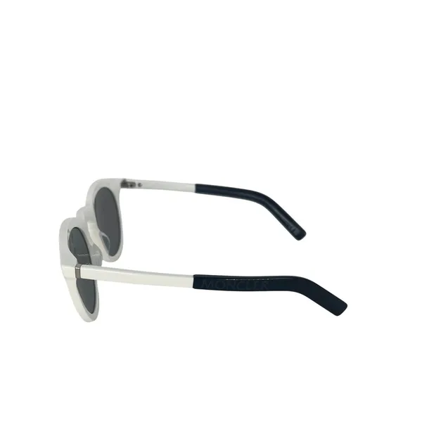 Moncler Odeonn ML0291 21C White Black Round Sunglasses Unisex - Image 11