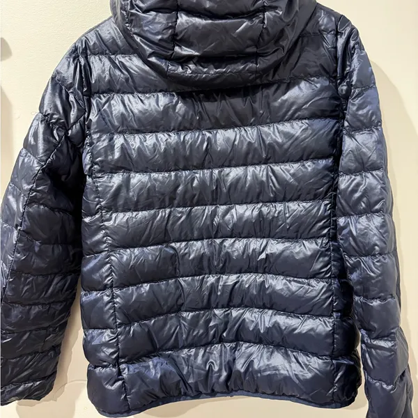 UNIQLO Women's Size XL Down Puffer Jacket Blue Lightweight‎ Packable Full Zip P - Image 4
