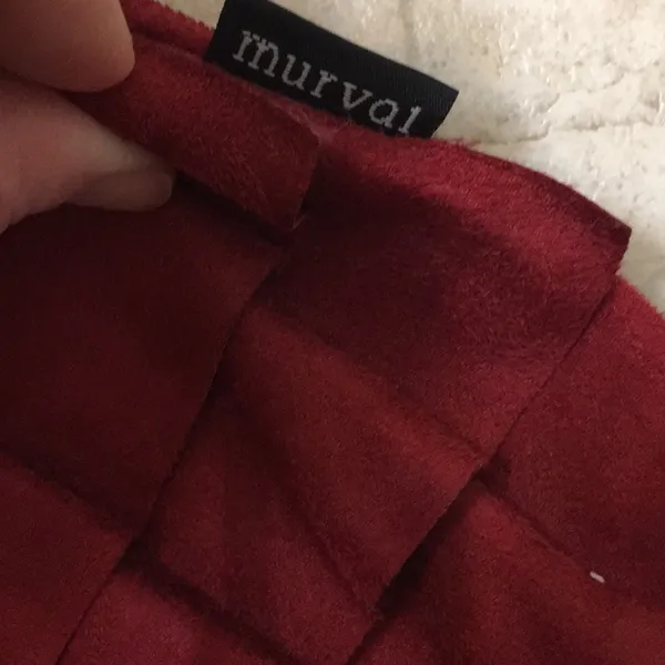 MURVAL Red Suede Bag - Image 3