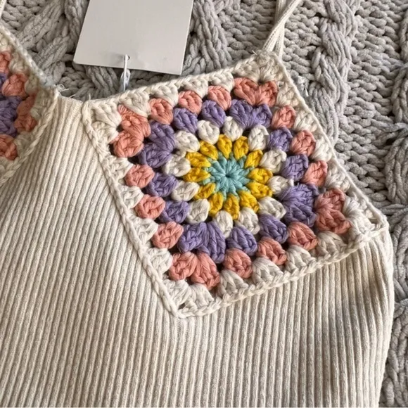 ZARA Crochet Crop Tank Top XS-S NWT‎ - Image 4