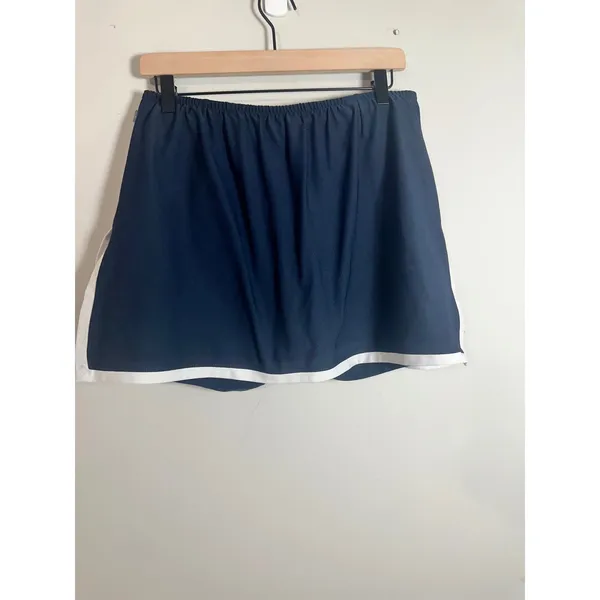 Nike Dri-FIT Vintage Navy Blue White Trim Athletic Tennis‎ Skort XL U31001SAB - Image 4