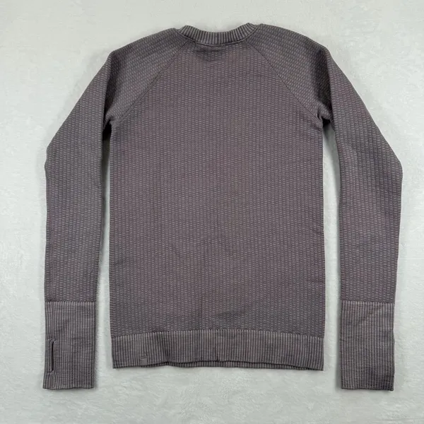 Lululemon Rare Colorway Rest Less Top Crewneck‎ Long Sleeve Thumbhole Textured 2 - Image 6