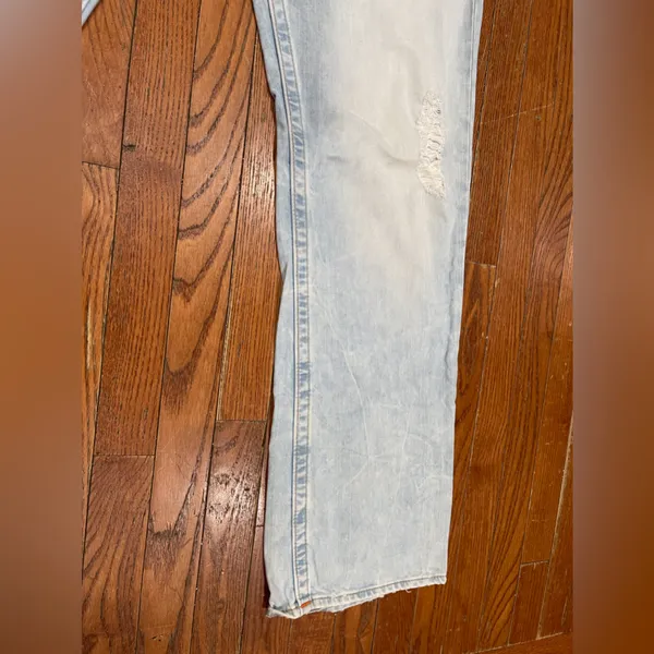 True Religion Light Blue Straight Leg Jeans - Image 10