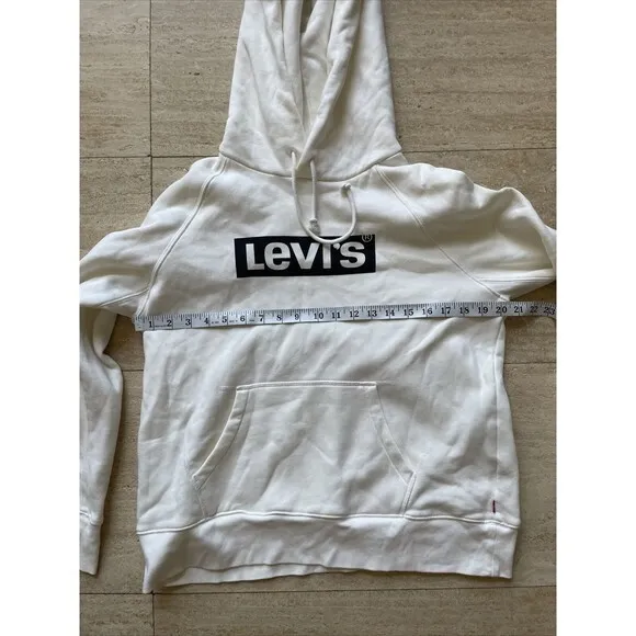 Levi's White Hoodie‎ size S - Image 2