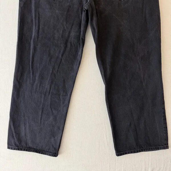 Madewell Low Slung Straight Denim Jeans Womens 33 Faded Black - Image 6