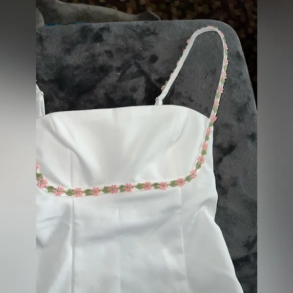 Princess Polly Lorene Mini Dress in White Size 2 New with tag - Image 9