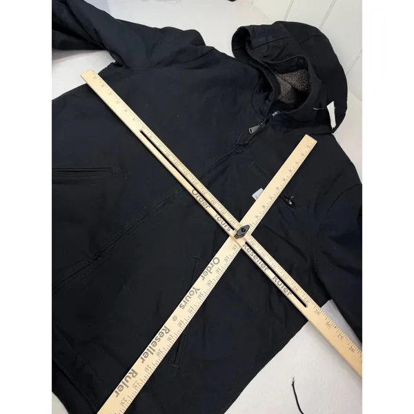 Carhartt Women's Washed Duck Sherpa Lined Jacket Black Size XL NEW $140 MSRP - Image 6