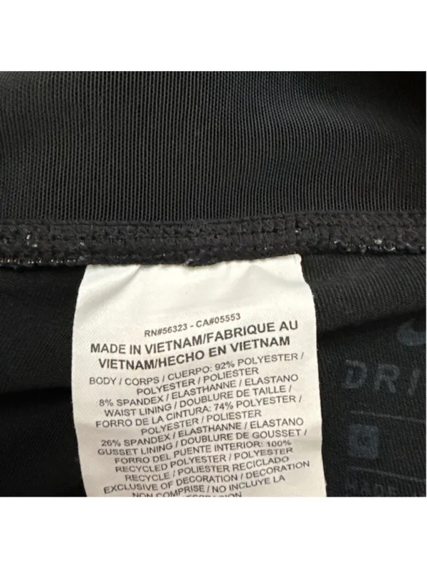 Nike Dri Fit Cropped Leggings Women's Medium Black - Image 5