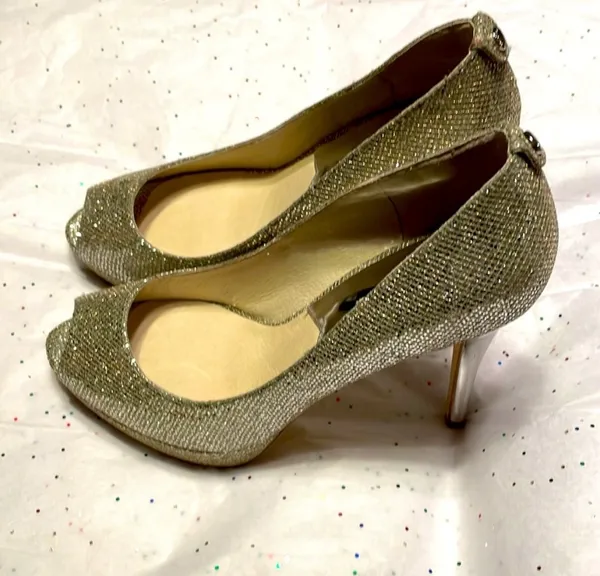 Michael Kors Peep Toe Platform Heels - Image 7