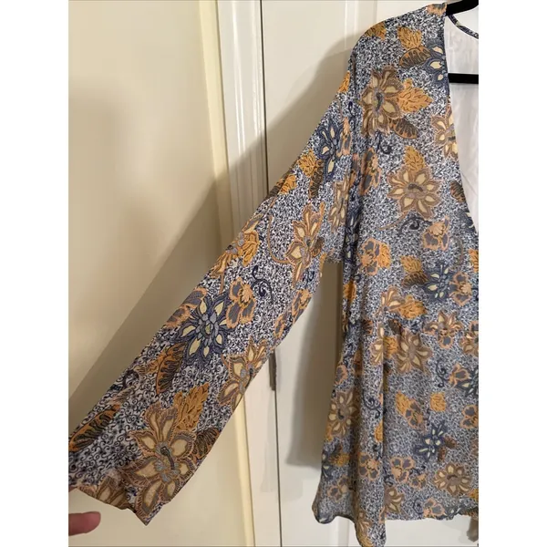 Free People Teegan Mini Dress Floral Print Small Boho Bohemian Coastal Country S - Image 2